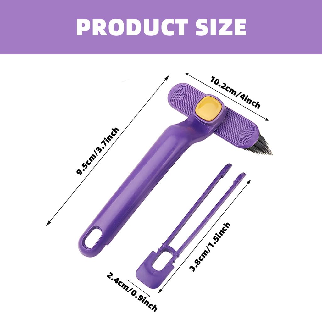 HASTHIP® 2  in 1 Window Groove Cleaning Brush with Tong Tool, 360 ° Flexible Rotatable Narrow Cleaning Brush Corner Cleaning Brush Crevice Cleaning Brush for Kitchen, Balcony, Window, Car Upholstery HASTHIP® 2  in 1 Window Groove Cleaning Brush with Tong Tool, 360 ° Flexible Rotatable Narrow Cleaning Brush Corner Cleaning Brush Crevice Cleaning Brush for Kitchen, Balcony, Window, Car Upholstery